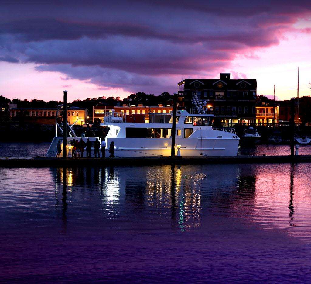 boat at night