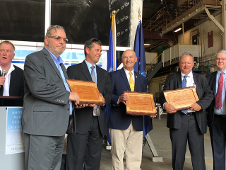 Harbor Connect Ceremony at Derecktor's Ship Yard